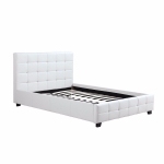 Kings Cross PU Leather White Bed Frame (Queen or Double)